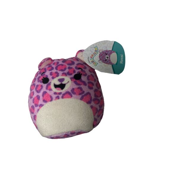 2025 Rossi Squishmallow McDonald’s Pink Leopard Mini Plush - Picture 1 of 7